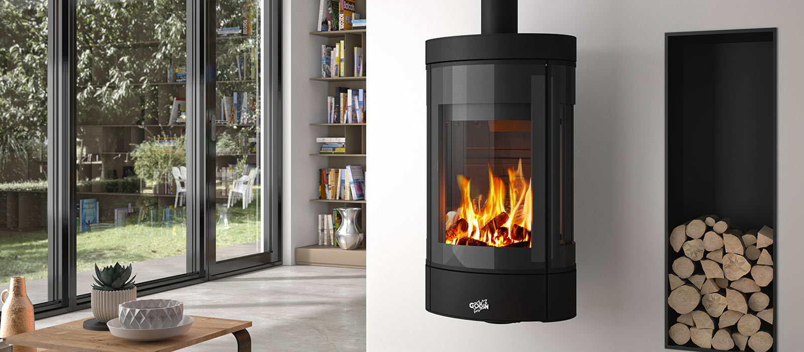 Poêle à bois 8,5 Kw Mazamet GODIN