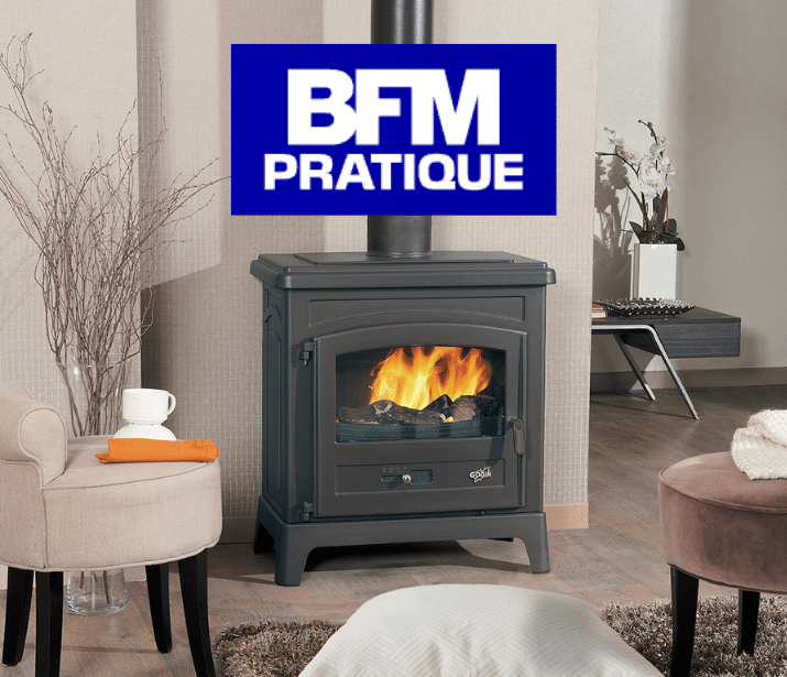 Les produits   Cheminée, poêle - Poêle à bois 10 kW Le Fonteval  GODIN