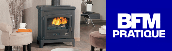 Les produits   Cheminée, poêle - Poêle à bois 10 kW Le Fonteval  GODIN