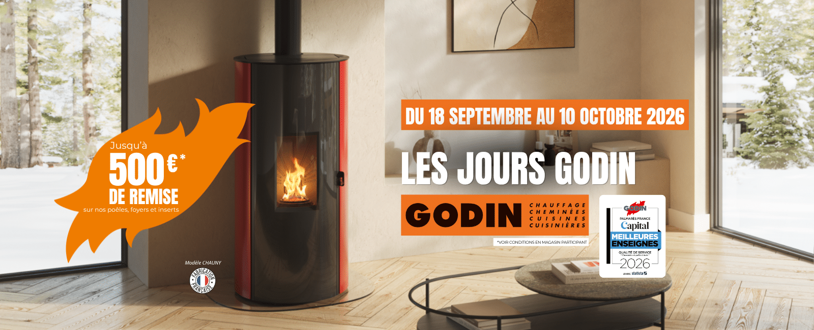 Bannière Promo GODIN - Les Jours Godin 09.26